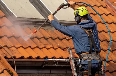Démoussage et hydrofuge de toiture à Marboz